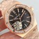 Audemars Piguet ROYAL OAK 3120 Replica Watch Rose Gold Diamond Bezel Black Dial (4)_th.jpg
